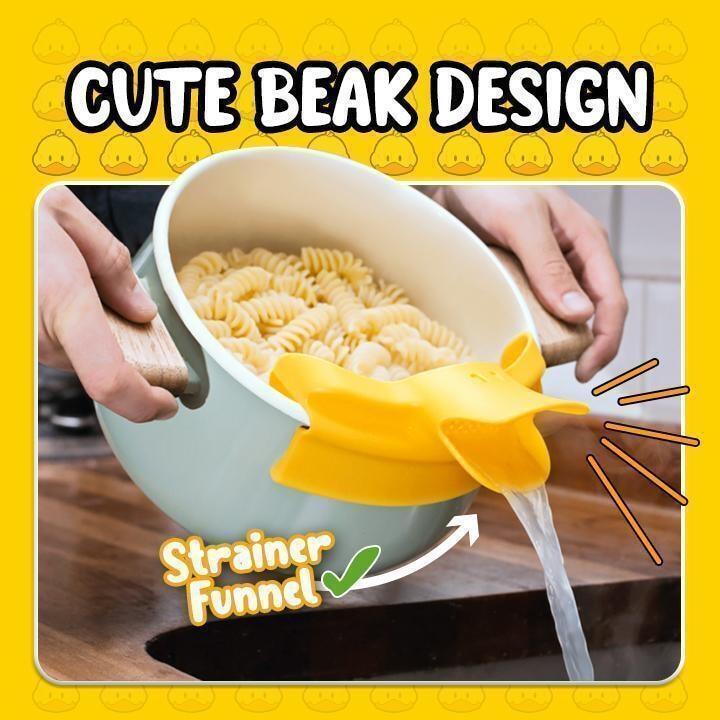 Gambar Silicone Pot Side Drainer Clip Type Strainer Drainer Colanders Pasta Vegetable Cookware Liquid Univers Draining Kitchen Clip 1 1 1 1
