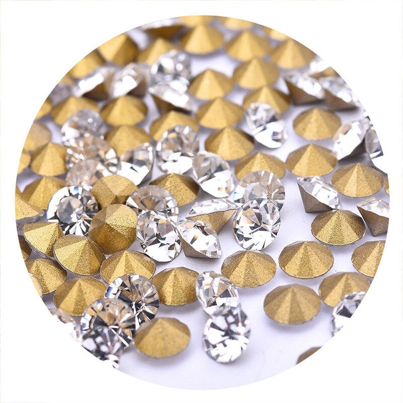 Gambar Drill nail sharp bottom glass diamond white solid pile drill nail jewellery watch repair drill DIY phototherapy a diamond
