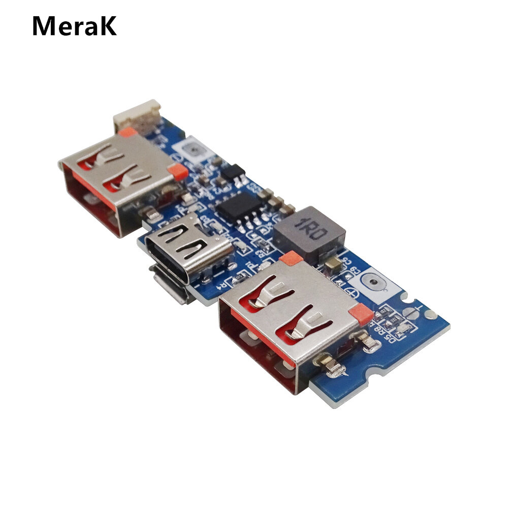 Bảng mạch sạc pin lithium mô-đun sạc di động 18650 usb micro/type-c led kép 5v 2.4a