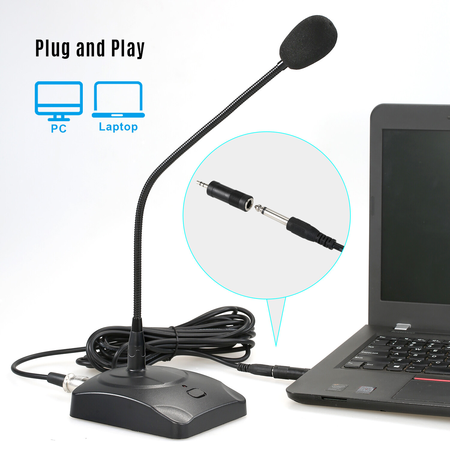 conference speaker with mic for laptop