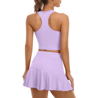 CHARMO 2 Piece Tennis Dresses for Women Athletic Workout Dress with Shorts and Pockets