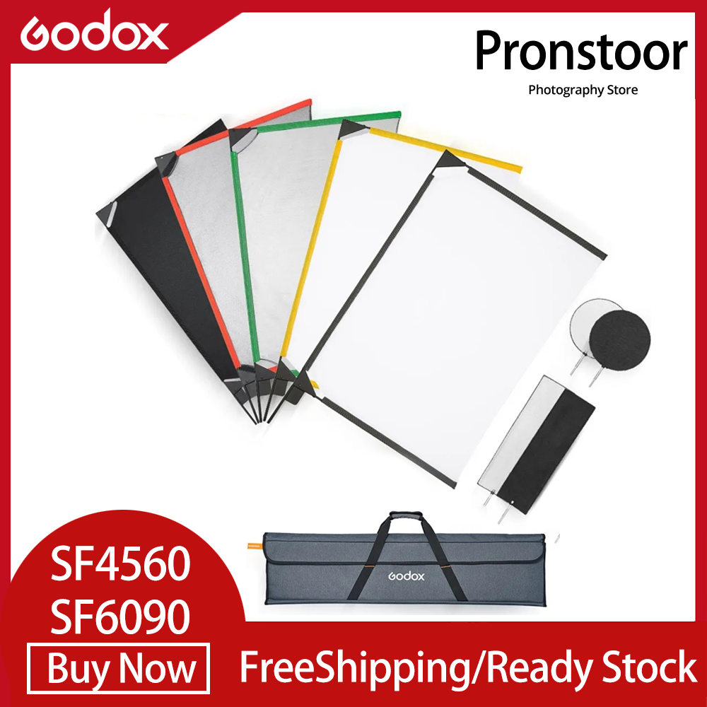 Godox SF4560 SF6090 Scrim Flag Kit Portable Frame Diffuser Reflector Soft Light-blocking Light-reducing for Studio Photography - ยี่ห้อ Godox ราคา 7,318 บาท*ส่งฟรี