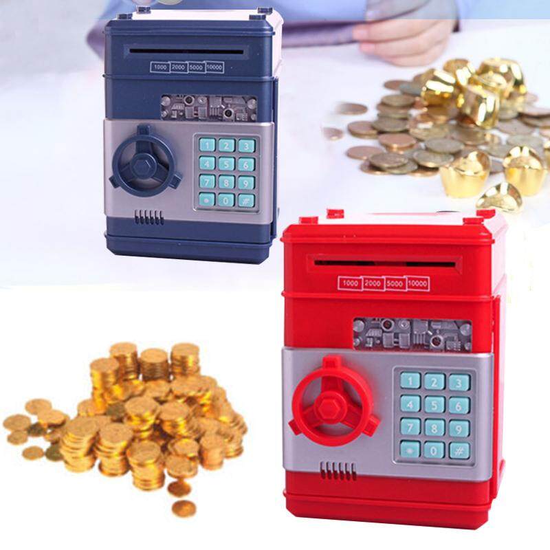 Electronic Piggy Bank Atm Mini Money Box Safety Password Chewing Coin Cash Deposit Machine Safe Box Gift For Children Kids Toys Gift - 