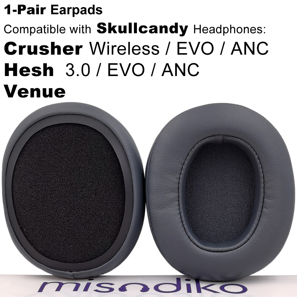 Misodiko Miếng Đệm Tai Nghe Thay Thế Cho Tai Nghe Skullcandy Hesh 3 Venue Crusher Wireless/ EVO/ ANC