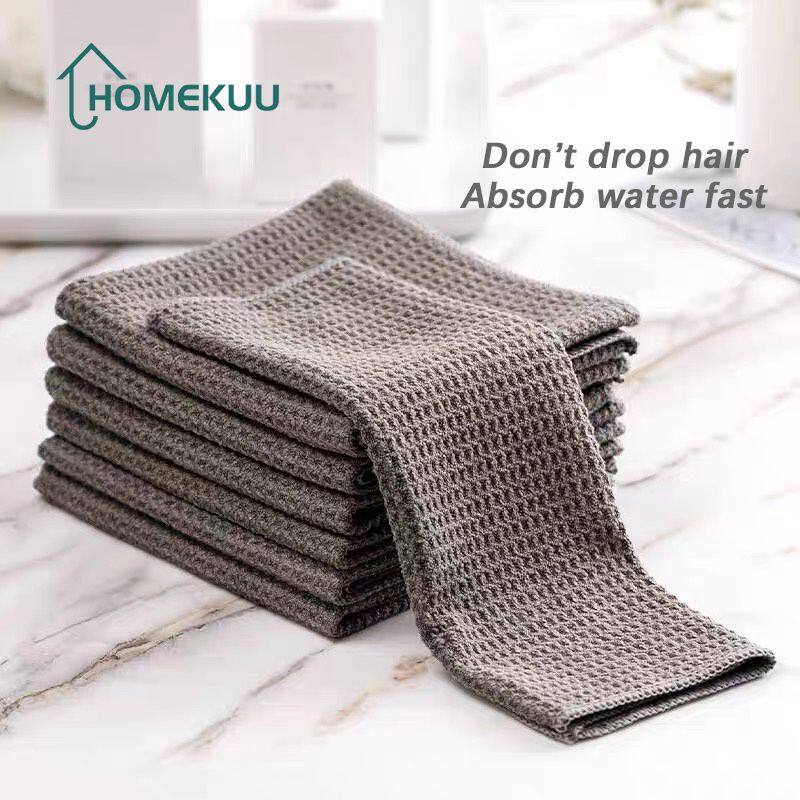 Homekuu khăn lau nhà bếp khăn lau bát đĩa màu xám khăn lau nhà bếp tái sử dụng thiết kế mới khăn lau nhà bếp khăn lau nhà bếp