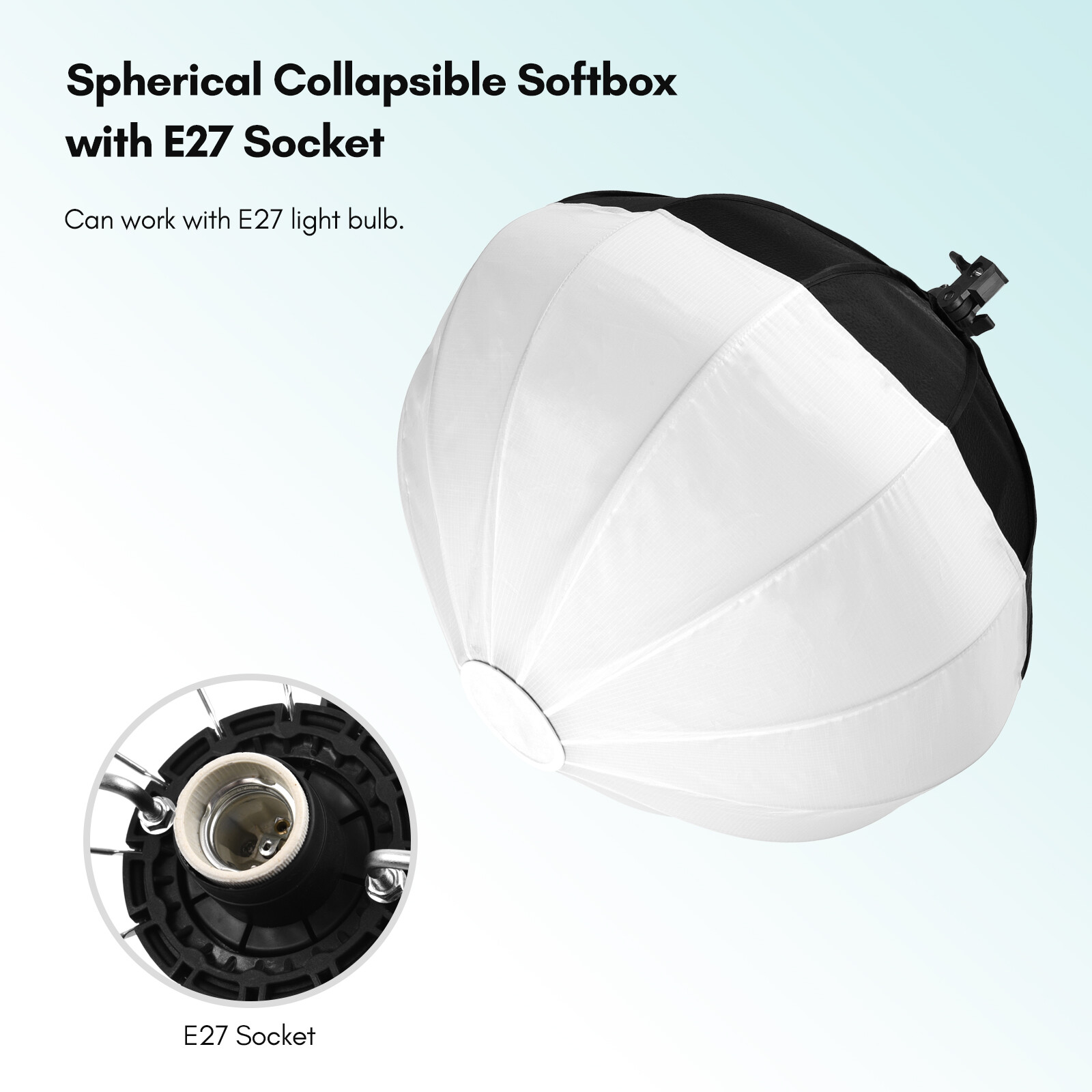 Lantern Softbox E27 Socket Lighting Ball Lampu Studio Bola 50cm Light  Shooting Lamp Live Photography Soft Box Andios