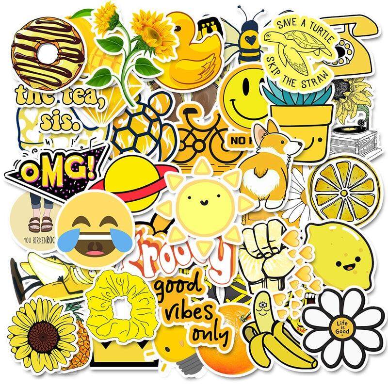50 Pcs Vsco Stickers Pack For Kawaii Girl Things On Laptop Fridge Phone Skateboard Suitcase Waterproof Sticker Wall Decor Decor Ohmychalk Com