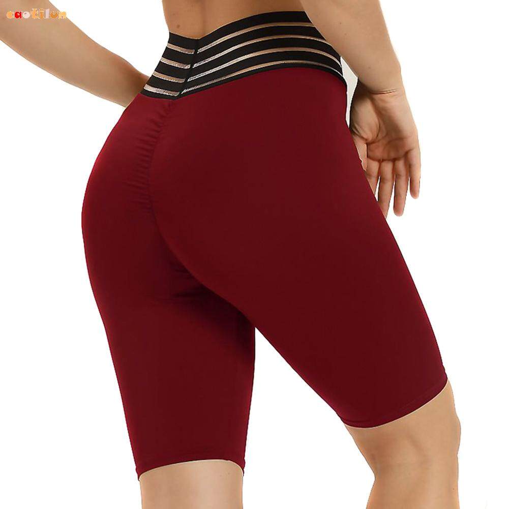 high waisted hot yoga shorts