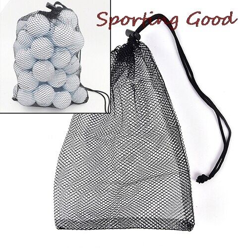 Outdoor Sports 30 * 20 Cm Nylon Mesh Nets Bag Pouch Golf Balls Table Tennis Hold Up Carrying Holder Storage Bags