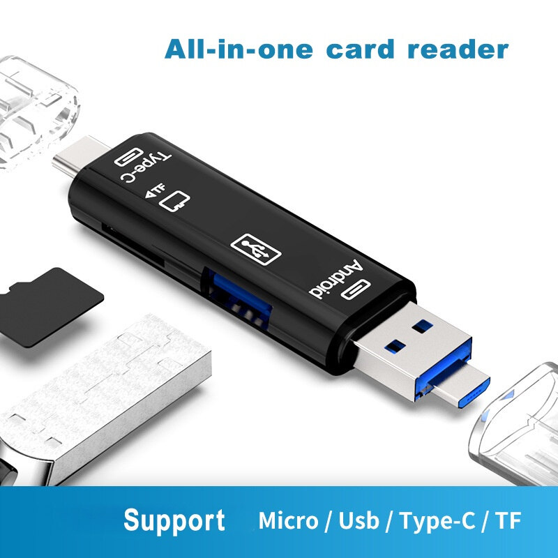 Micro usb đầu đọc thẻ loại c usb để sd micro sd tf bộ chuyển đổi cho laptop điện thoại otg thông minh thẻ nhớ sd đầu đọc thẻ