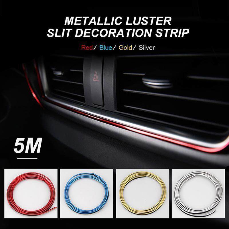 Car Interior Moulding Trim 5m Flexible Trim For Diy Automobile Car Interior Exterior Moulding Trim Decorative Line Strip