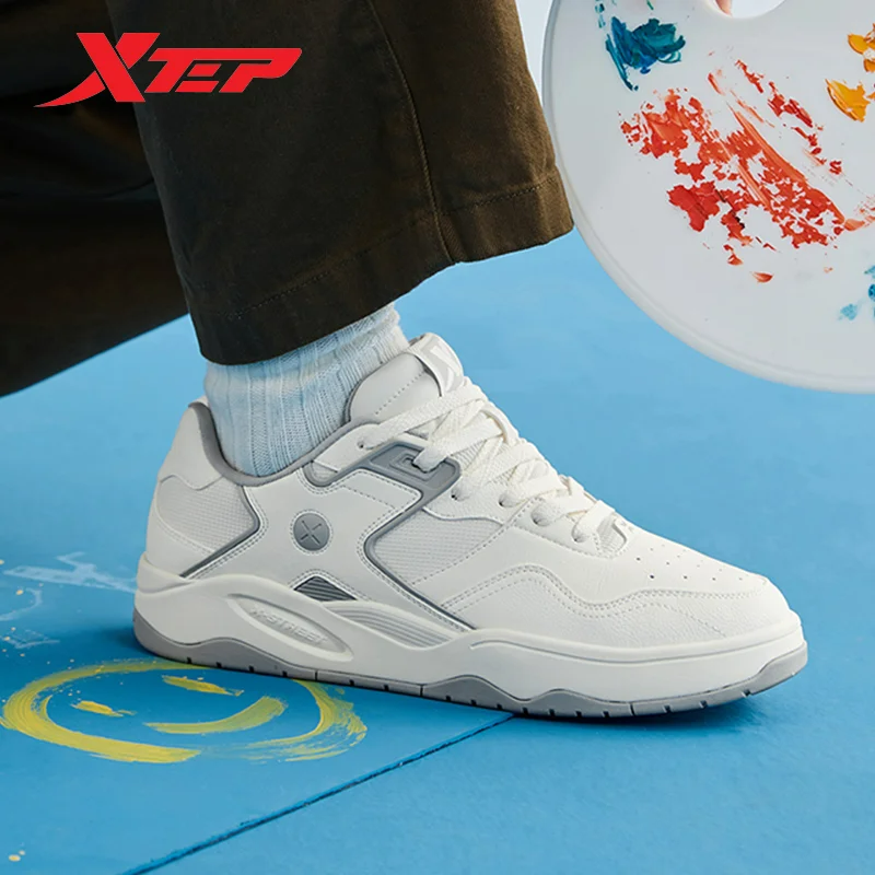 Xtep Men's Skateboard Shoes Low Top Comfortable Skateboard Shoes Sports Sneakers 876119310020 ราคา 1,160 บาท*ส่งฟรี