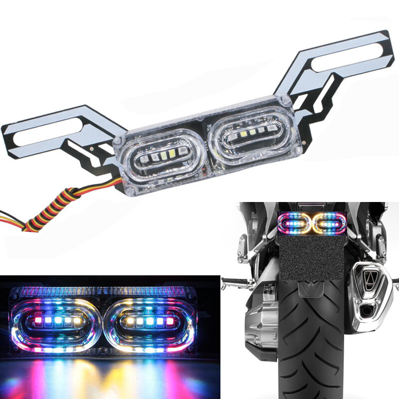 1 chiếc đèn phanh nhấp nháy drl cho xe máy đèn led nhấp nháy dừng đèn led rgb nhiều màu đèn ban ngày cảnh báo tai police 12v