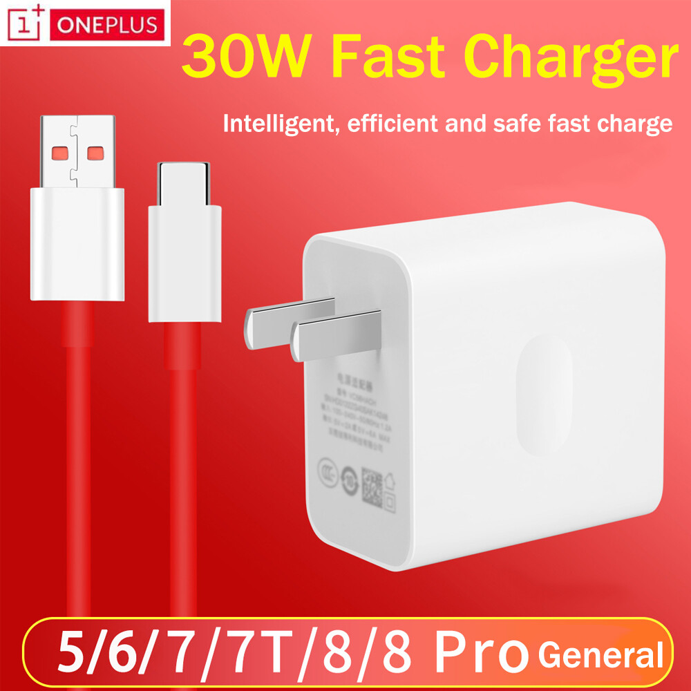Bộ sạc warp mỹ 30w oneplus 1+ với cáp 6a loại usb-c sạc nhanh dash cho oneplus 8 7 7t pro 8t nord n10 5g 7t 7 6t 6