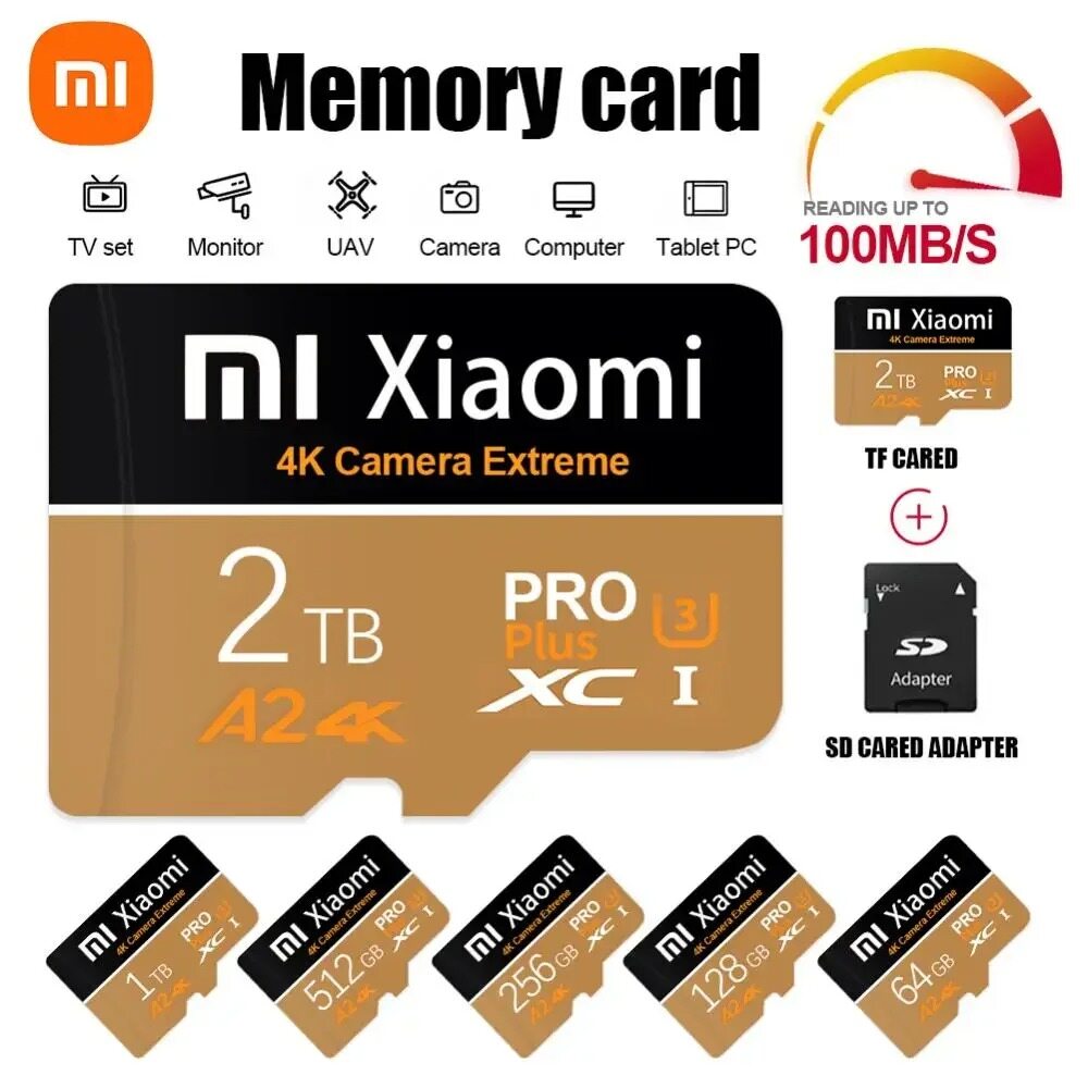 Xiaomi SD Cards Extreme Pro High Speed U3 4K UHD Memory Card Micro TF SD C10 V30 Video Card Camera PC Flash Memory Card - ยี่ห้อ Xiaomi ราคา 143 บาท*ส่งฟรี
