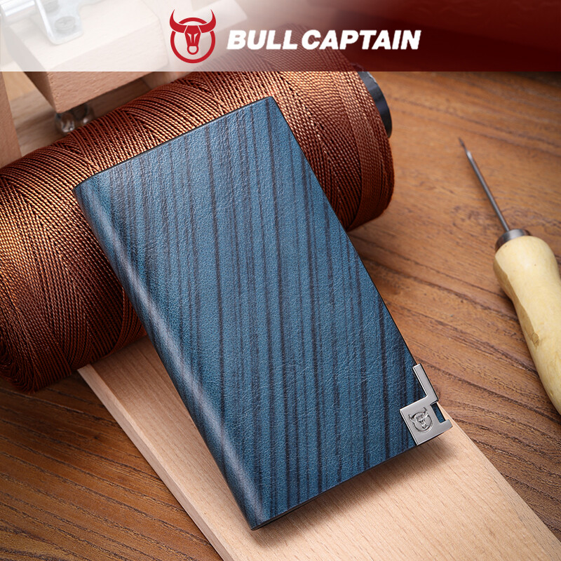 Bullcaptain hộp đựng danh thiếp bằng da chất lượng cao hộp đựng danh thiếp đa năng chống từ tính rfid thông thường cho doanh nhân unisex kb499