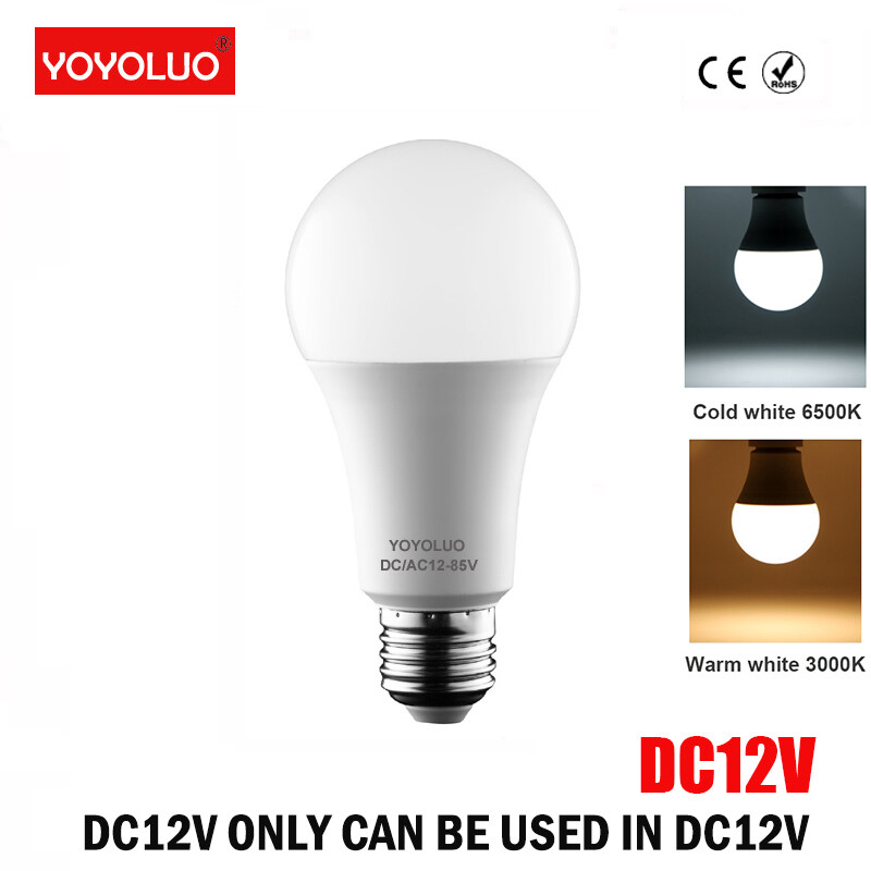 Low voltage LED Bulb Lights DC 12V lampada luz E27 lamp 3W 6W 9W 12W 15W