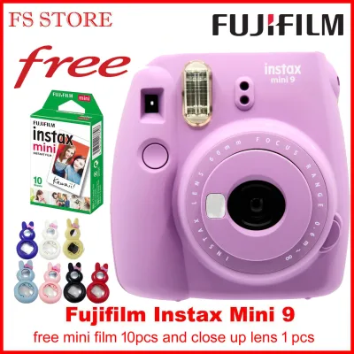 ORIGINAL Fujifilm Instax Mini 9 Instant Film Camera FREE FILM 10PCS & CLOSE UP LENS (3)