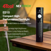 NEXTORCH ED10 LED Flashlight 1400 Lumens Powerful Emergency Rechargeable 4 Mode Type-c Waterproof Bright Flashlight Camping Lighting