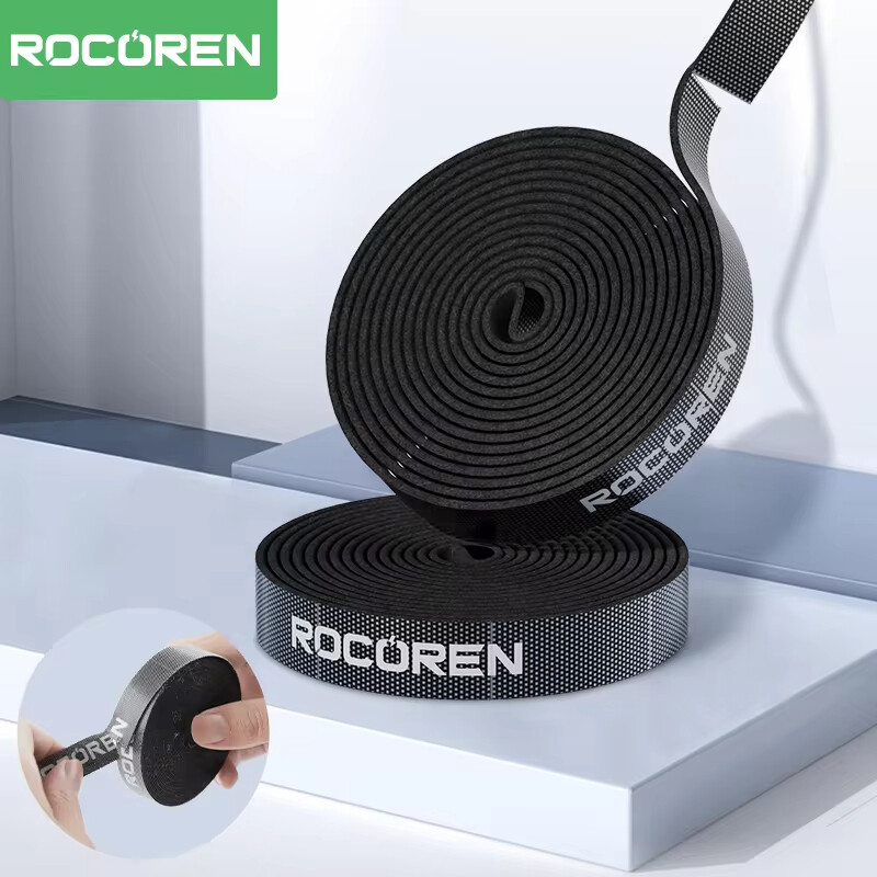 Rocoren Velcro dây đai khóa Velcro Dây buộc cáp tự dính dụng cụ cuốn dây tái sử dụng