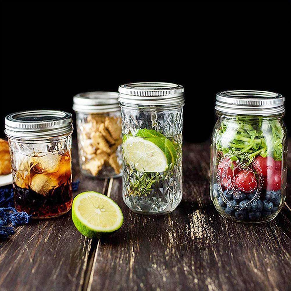 Gambar 70 86mm silver ring tinplate split lid jam canned sealing standard storage food lid lid mason mouth tool wide home jar kitchen N4I5