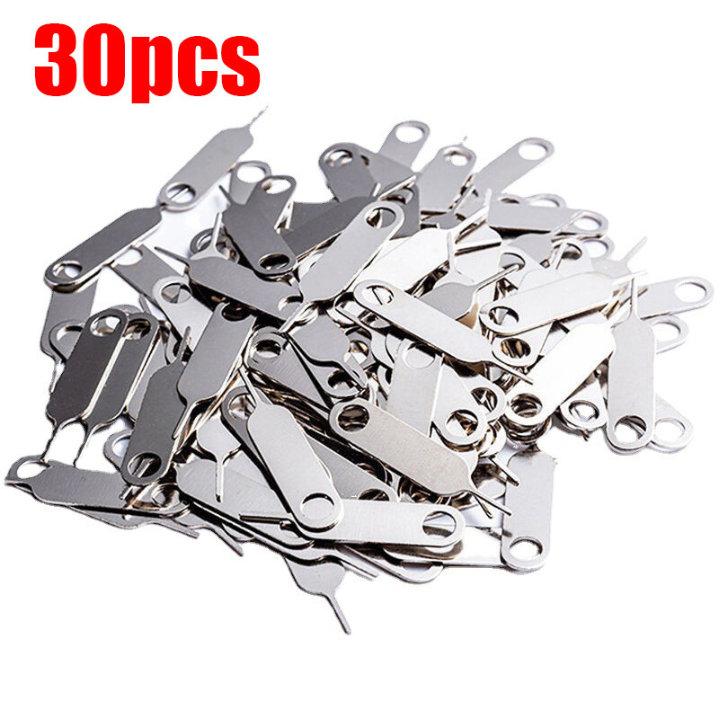1-100pcs khay thẻ Sim que chọc ejector dụng cụ loại bỏ Tương thích với iPhone iPad Samsung Xiaomi Huawei Sim Que Chọc Sim
