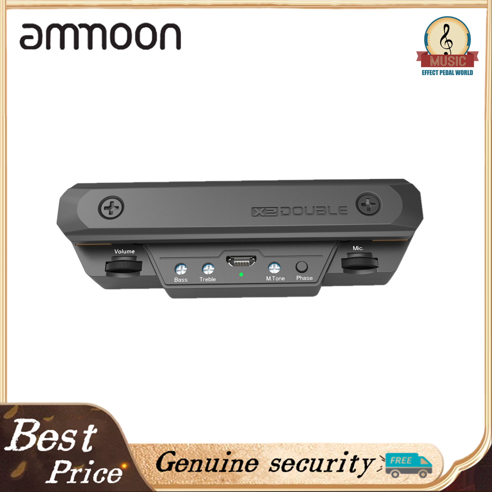 คู่ X0กีตาร์ปิ๊กอัพปรีแอมป์ Soundhole Volume & Tone Control เครื่องดนตรีอุปกรณ์เสริมสำหรับกีตาร์อะคูสติก ราคา 997 บาท*ส่งฟรี