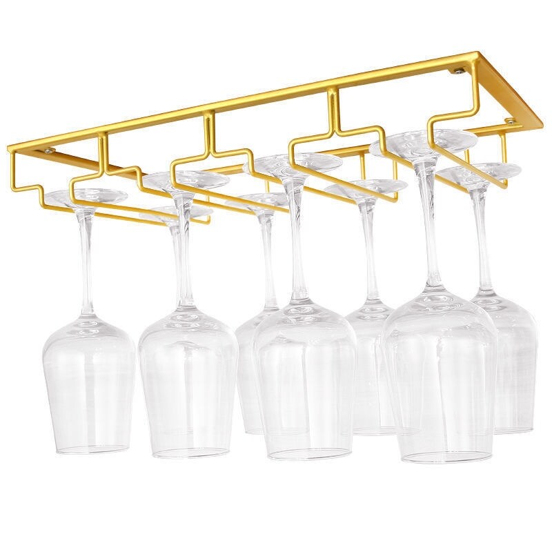 Gambar high quality Red wine beverage holder upside down European creative wine home furnishing articles wine racks wine goblet frame crossover vehicle suspension