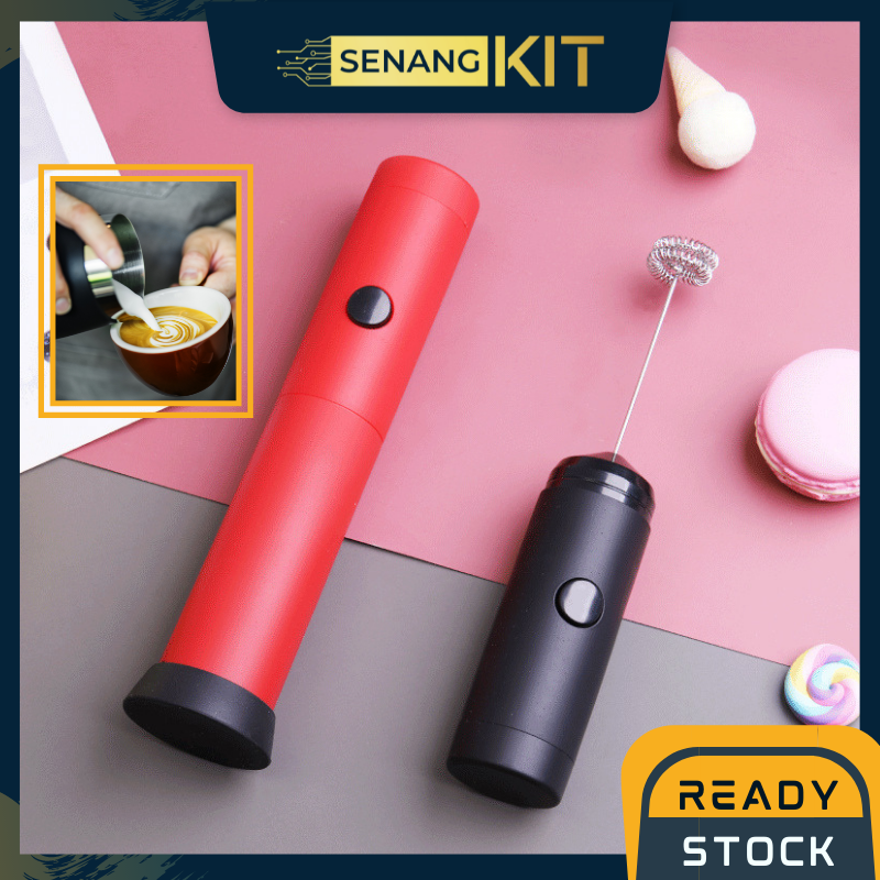 Gambar Electric Milk Frother Egg Foam Maker For Cappuccino Coffee Portable Handheld Food Blender Stirrer Mixer