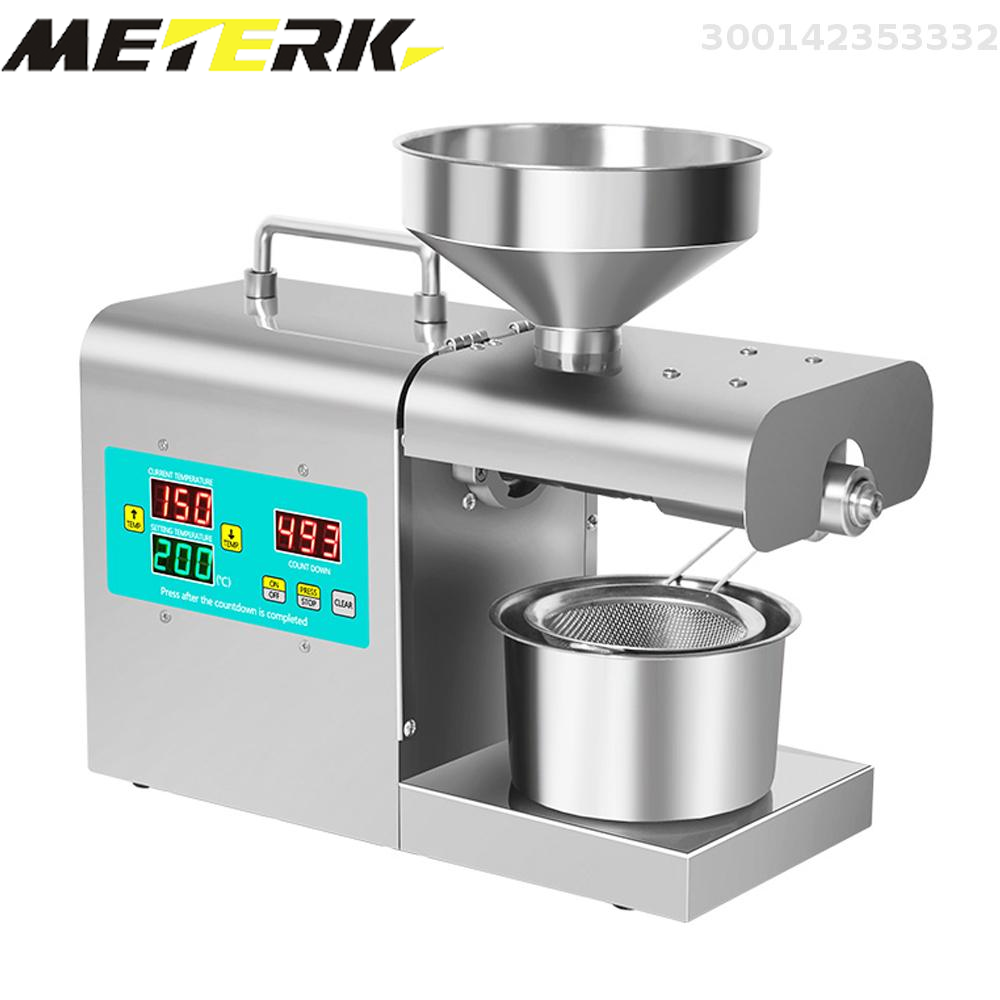 Meterk RG-312 Intelligent Stainless Steel Oil Presser Household Automatic Pressing Machine No-Fry Material Oil Extraction Device Digital Display with Temperature Adjustable Function ราคา 12,662 บาท*ส่งฟรี