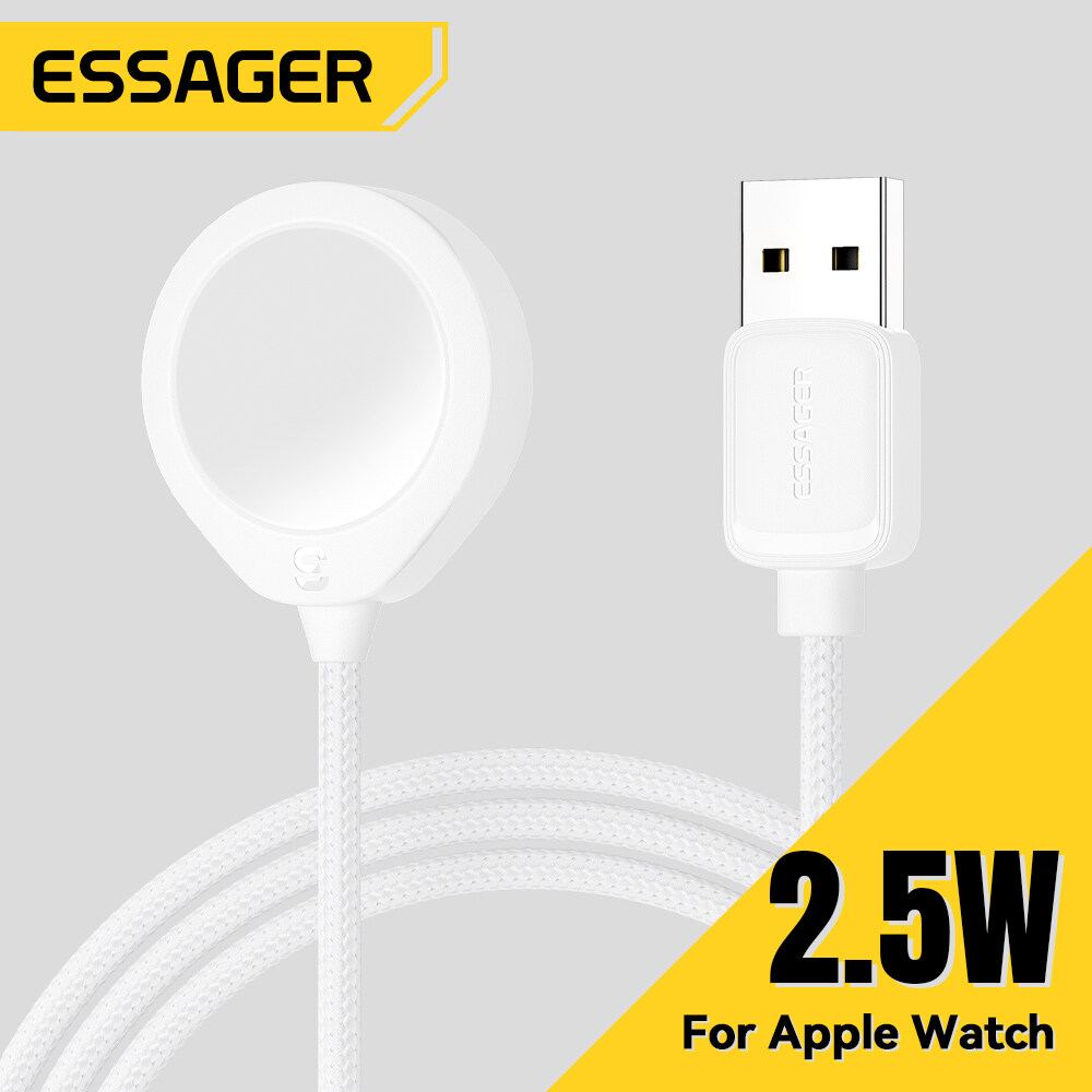 Essager 2.5W Apple xem bộ sạc không dây sạc nhanh di động Trọng lượng nhẹ Carry-on USB-A thiết bị sạ