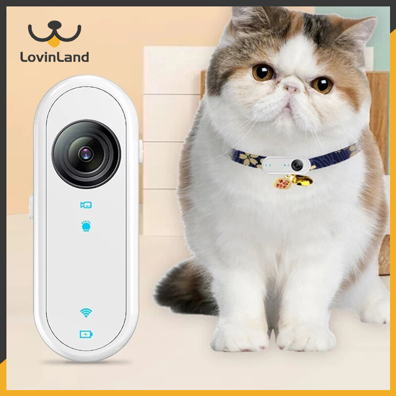 Lovinland Pet HD Wireless Pet Record Camera Anti-Shake Waterproof Mini Action Camera For Pet Outdoors Sport Bicycle Driver Recorder - Thương hiệu Lovinland Giá 755,905 Đồng*Miễn phí vận chuyển