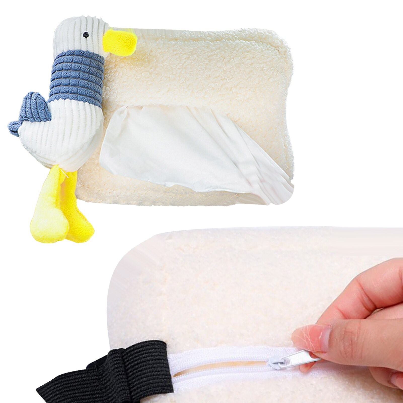 Gambar CW Cute TissueCover Cute TissueCute AnimalsPaper BoxesDoll Tissue Dispenser Napkin Holder ForHome