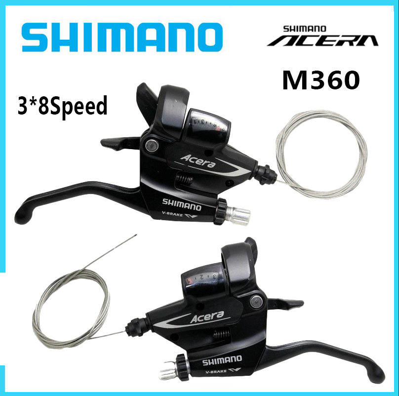 Shimano acera st-m360 shift cần phanh 3*8s tay gạt kích hoạt xe đạp xe đạp sang số m360 24s