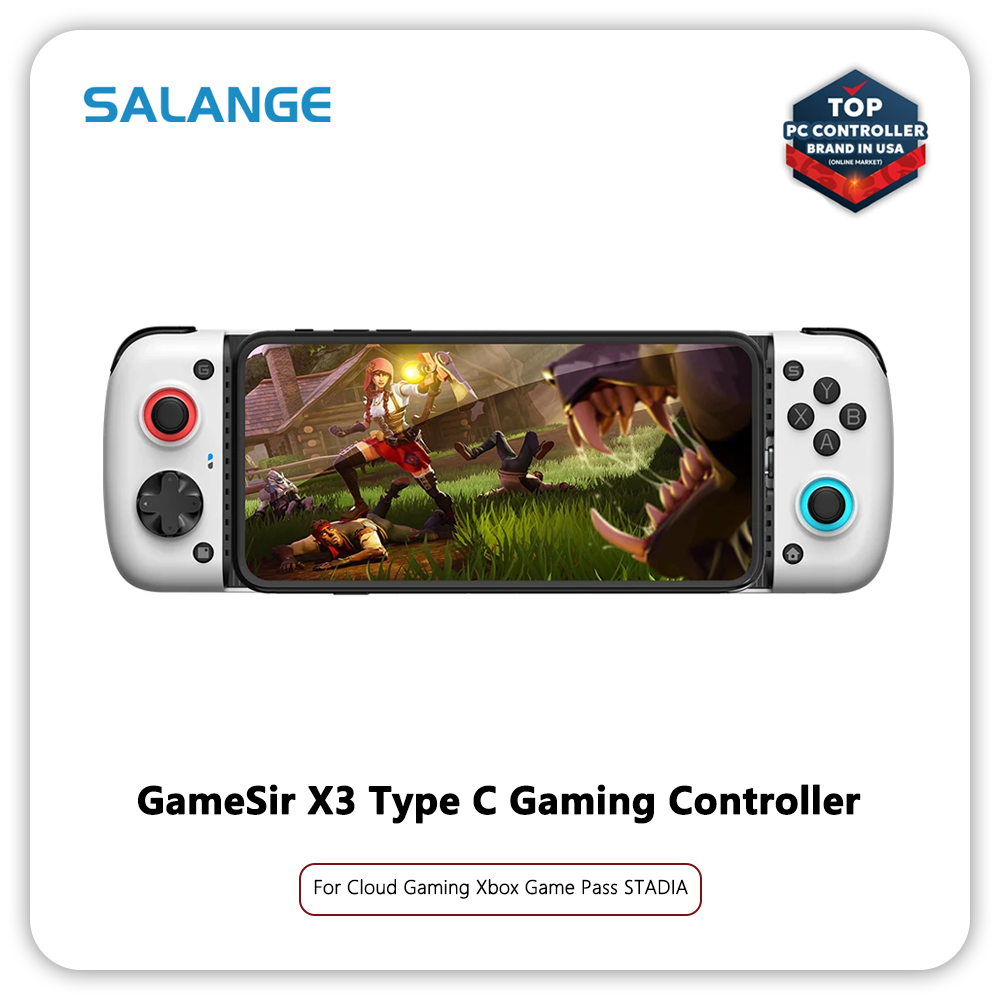 Salange GameSir X3 Type C Gamepad PUBG Mobile Controller With Cooling Fan for Cloud Gaming Xbox Game Pass STADIA PlayStation New Arrival ราคา 2,854 บาท*ส่งฟรี