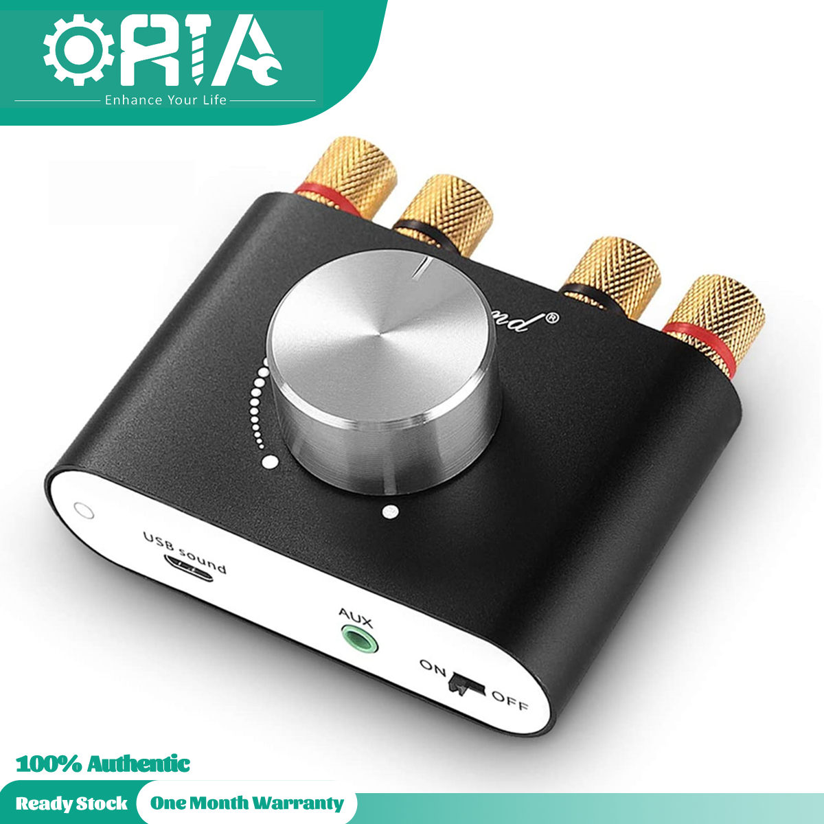 ORIA Bộ Khuếch Đại Bộ Thu Âm Thanh Nổi Bộ Khuếch Đại Công Suất Mini Bluetooth 5.0 Bộ Khuếch Đại Hifi 2.0 Kênh Cho PC Mac CD Trình Phát Đa Phương Tiện Loa Gia Đình 50W X 2 Với Bộ Điều Khiển Âm Lượng Công Tắc