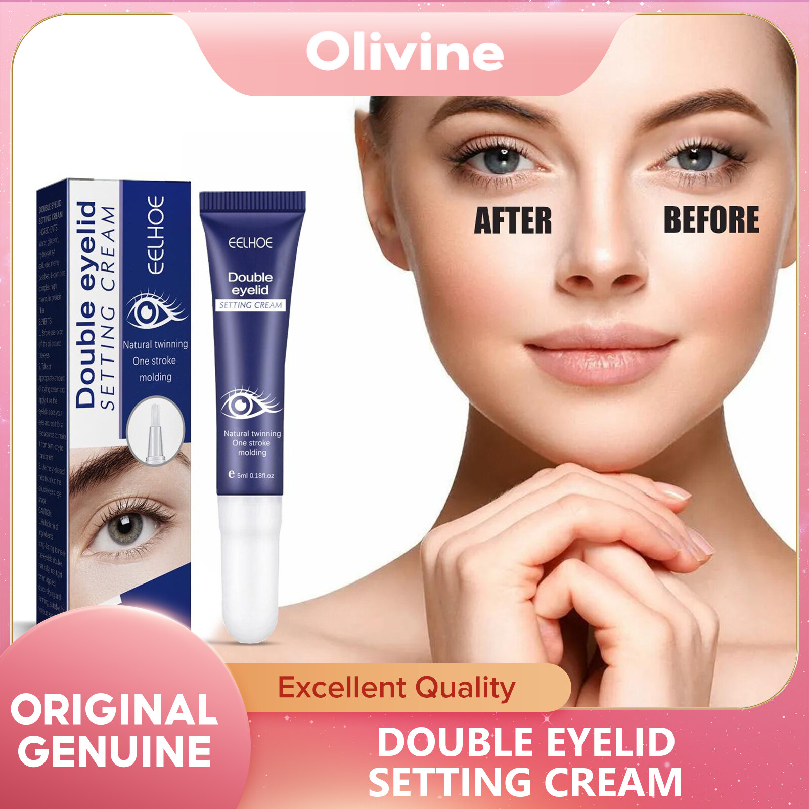 EELHOE Eyelid Lifting Cream Magic Big Double Eyelids Defining Cream Enhace