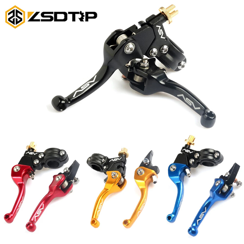 ZSDTRP Moto Asv Thanh Tay Cầm Ly Hợp & Phanh Hợp Kim Cho Phụ Kiện Phổ Quát Tân Trang Lại Với Tay Cầm Ly Hợp Phanh Gấp Gọn Chống Rơi Độ Bền Cao Dành Cho Wave Sniper Aerox Nmax