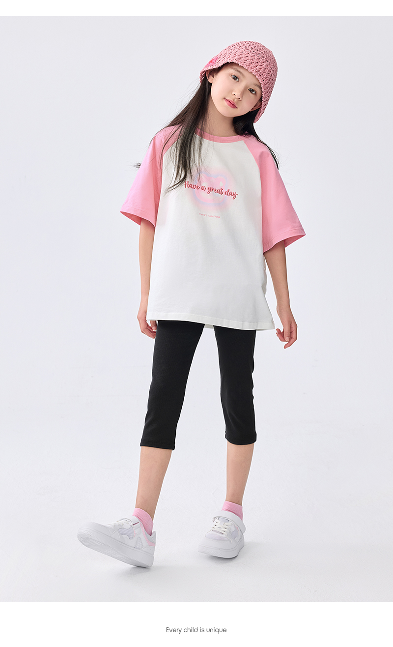 balabala Girl Leggings Children Pants 2025 Spring And Summer New Mid And Big Kids Five-Part Pants Dance And Casual · v5