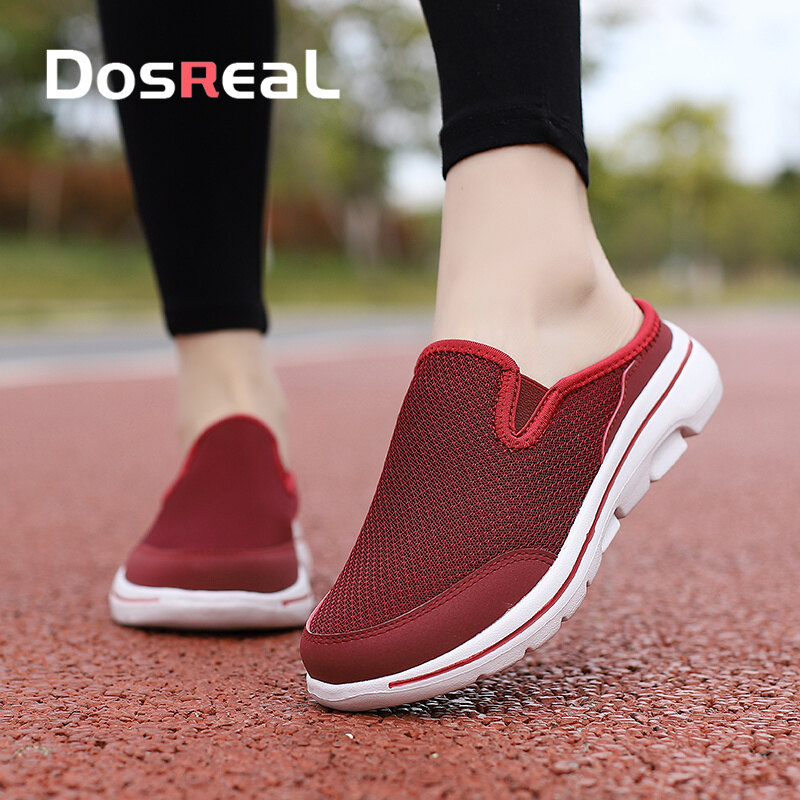 DOSREAL Korean Half Shoes for Mens Women Half Slippers Sandals Loafers for Ladies Large Size35-48 Breathable New Arrival Fashion Shoes Women Mules ราคา 551 บาท*ส่งฟรี