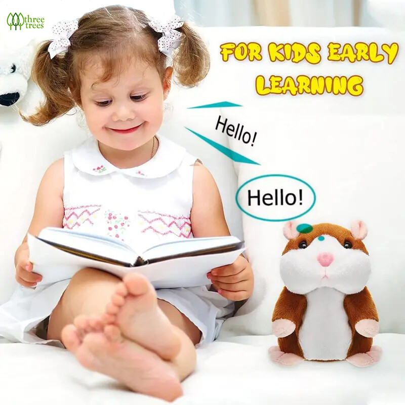 18 cm Hamster biết nói Đồ chơi hình thú cưng nói chuyện âm thanh hamster ghi âm đồ chơi Hamster biết nói Chuột đồ chơi thú nhồi bông búp bê cho trẻ em Kid món quà
