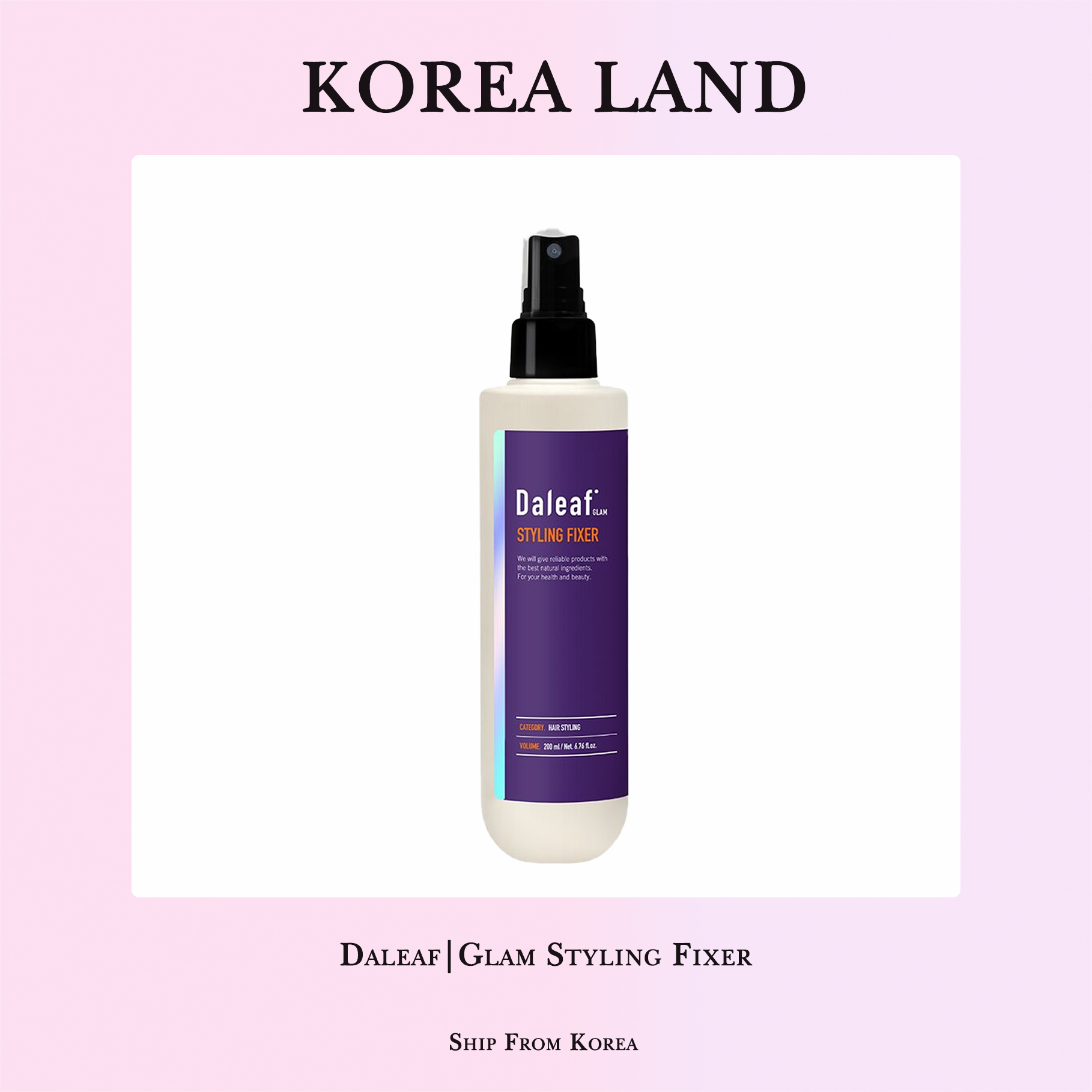 Daleaf | Glam tạo kiểu tóc Fixer (200ml)