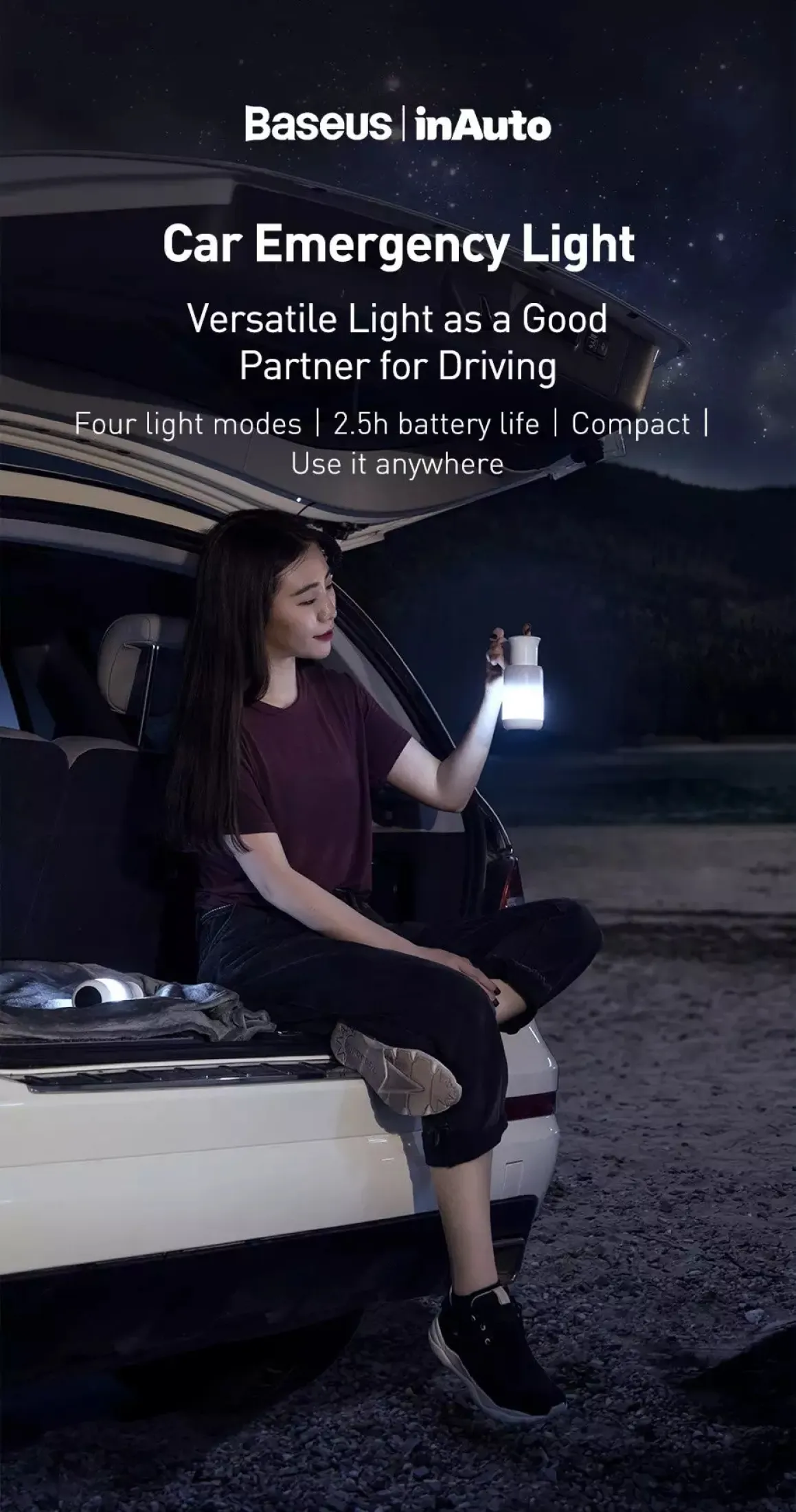 Baseus Starlit Night Car Emergency Light Warning Lamp buy online best price in pakistan