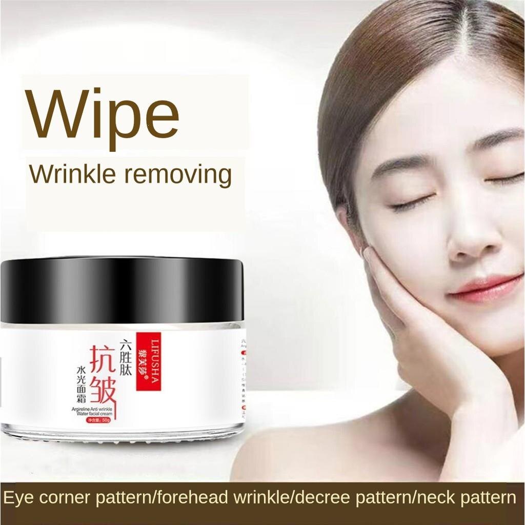 Gambar Hexapeptide Anti Wrinkle Essence Cream Lightening Fine Lines Whitening Freckle Tightening Moisturizing Pore Reduction Nourishing Brightening Facial Skin Care Anti aging Skin Rejuvenation Moisturizer