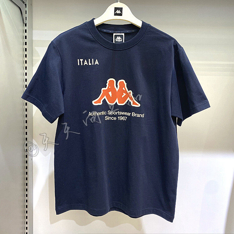  KAPPA Retro tay ngắn nam mới thể thao và hợp thời trang đi chơi áo thun đơn giản k0e12td04 