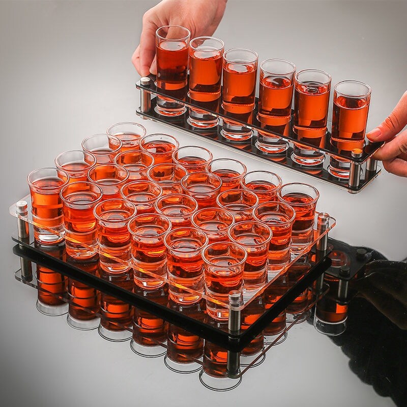 Gambar high quality Bullets cup liquor cup the glass wine cup suit small household glass koubei cocktail glass wine beverage holder