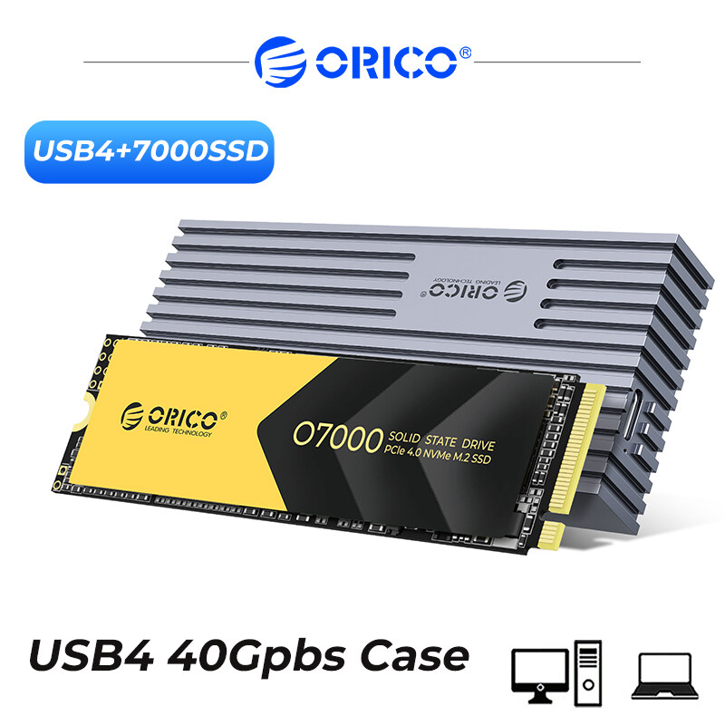 ORICO Usb4.0 M.2 Vỏ đựng ổ SSD 40Gbps M2 Nvme Trường Hợp Tương Thích Với Thunderbolt 3 4 Usb3.2 USB 