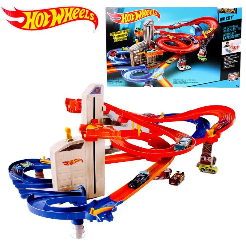 hot wheels city auto lift expressway