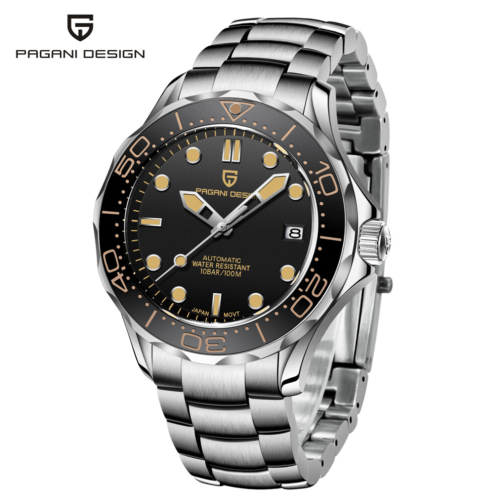 PAGANI DESIGN New JAPAN NH35 Movement Original100M Waterproof Automatic Mechanical Men Watch Fashion Luxury Stainless Steel/Rubber And Nylon/Mesh Belt Watch For Men PD-1667 ราคา 5,260 บาท*ส่งฟรี