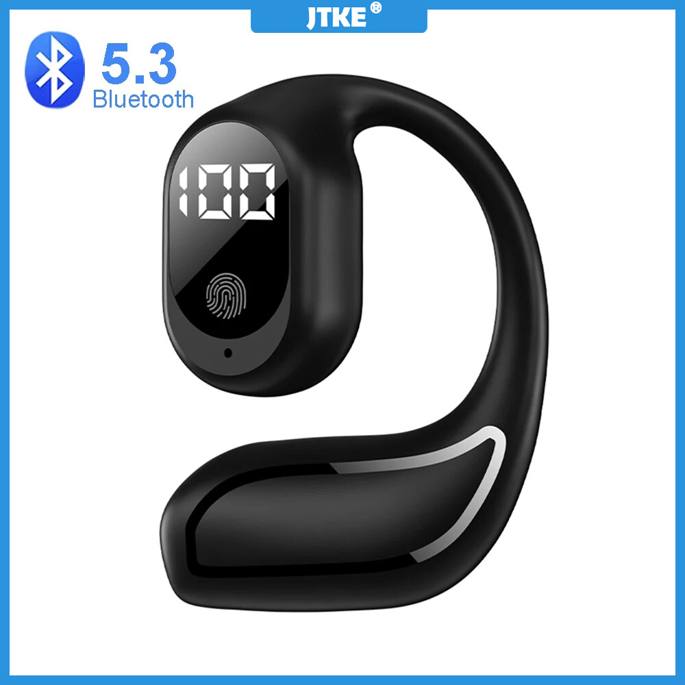 JTKE TWS Tai nghe không dây Bluetooth 5.3 Tai nghe âm thanh nổi HiFi Tai nghe thể thao giảm tiếng ồn